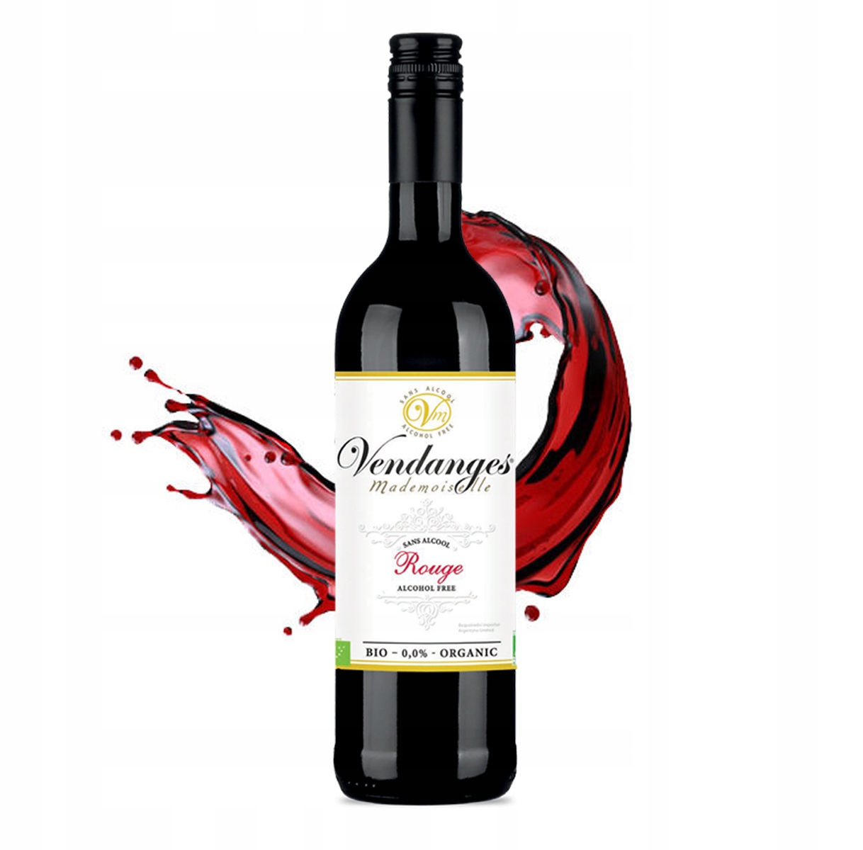 Nealkoholické víno Vendanges Rouge BIO červené 0%