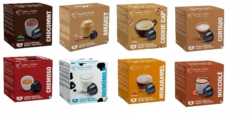 Kávové kapsule - Talianske kávové kapsule pre Dolce Gusto 128 ks.