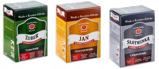 Vodná zmes ZUBER 5L + SŁOTWINKA 5L + JAN 5L (15L)
