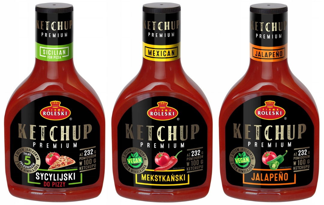 Sada 3 Ketchups Premium Roleki 1395g