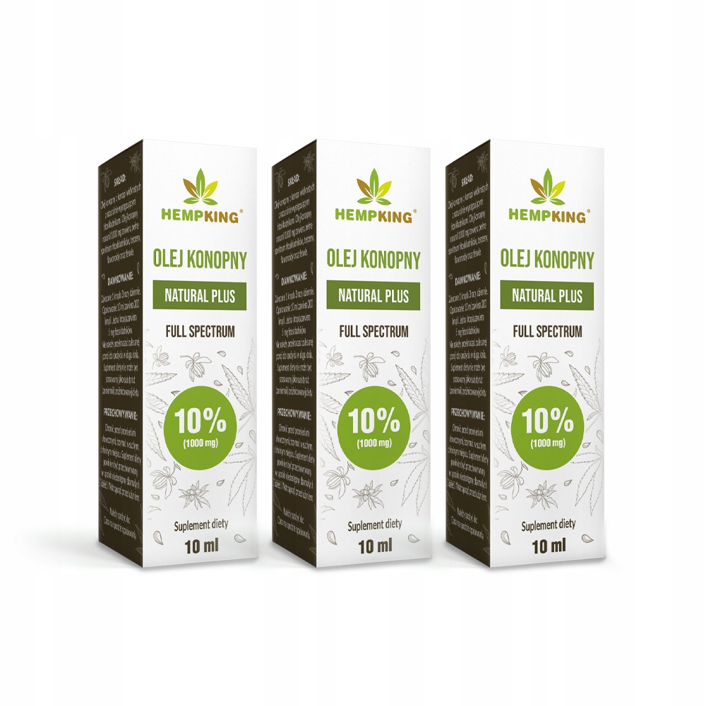CBD - Súprava 3 x Hemp Knink Kinga 10% CBD Oil 10ml