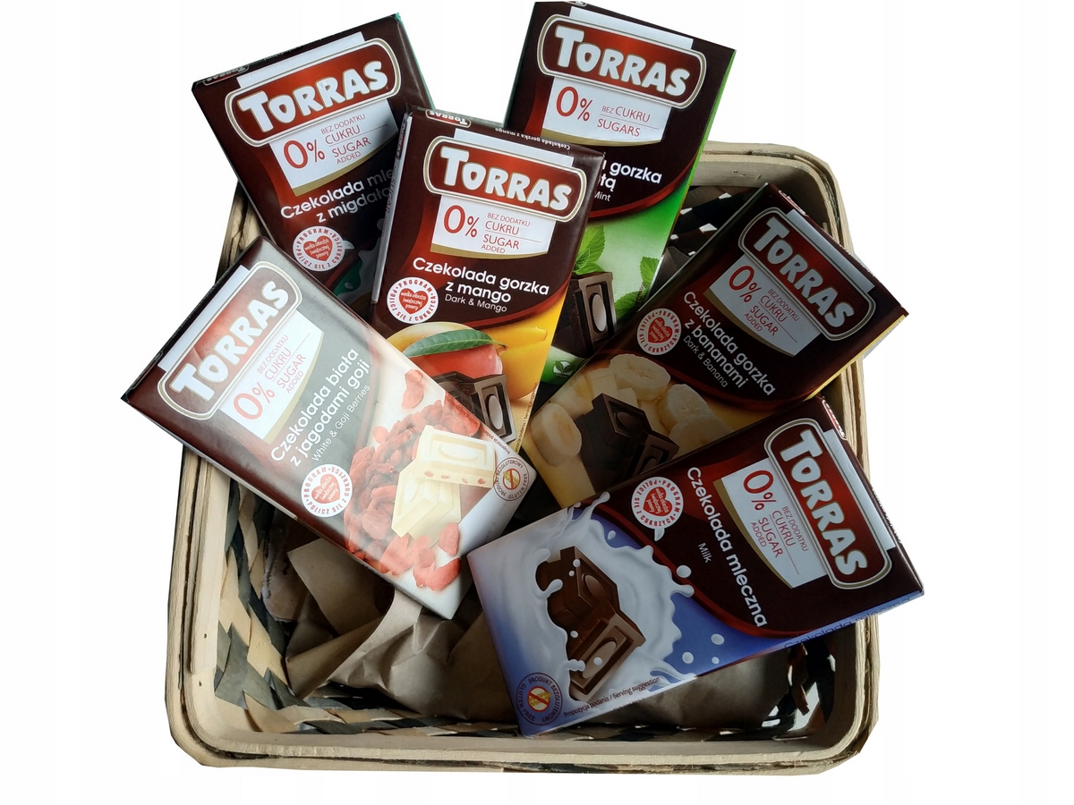 SADA 6x ČOKOLÁDA BEZ CUKRU darček pre diabetika