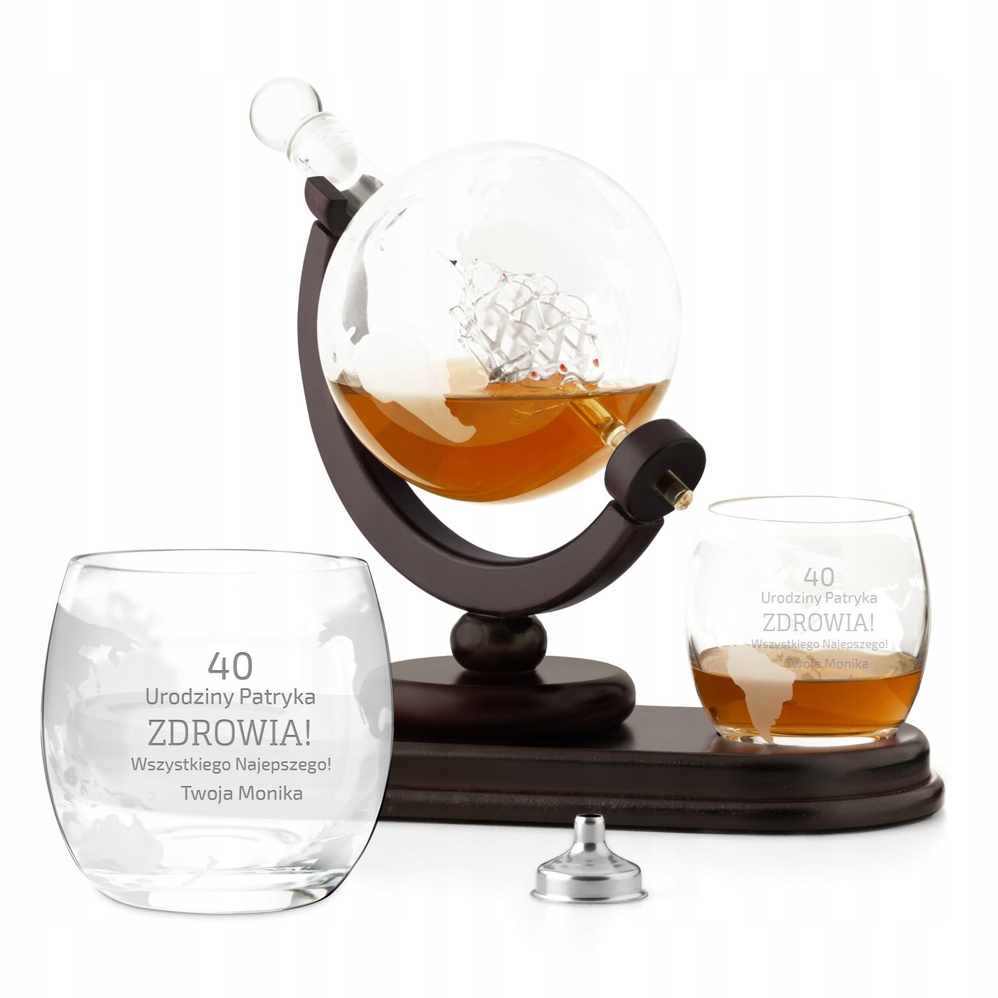 KIT whisky karafa 2 poháre GLOBE Grawer