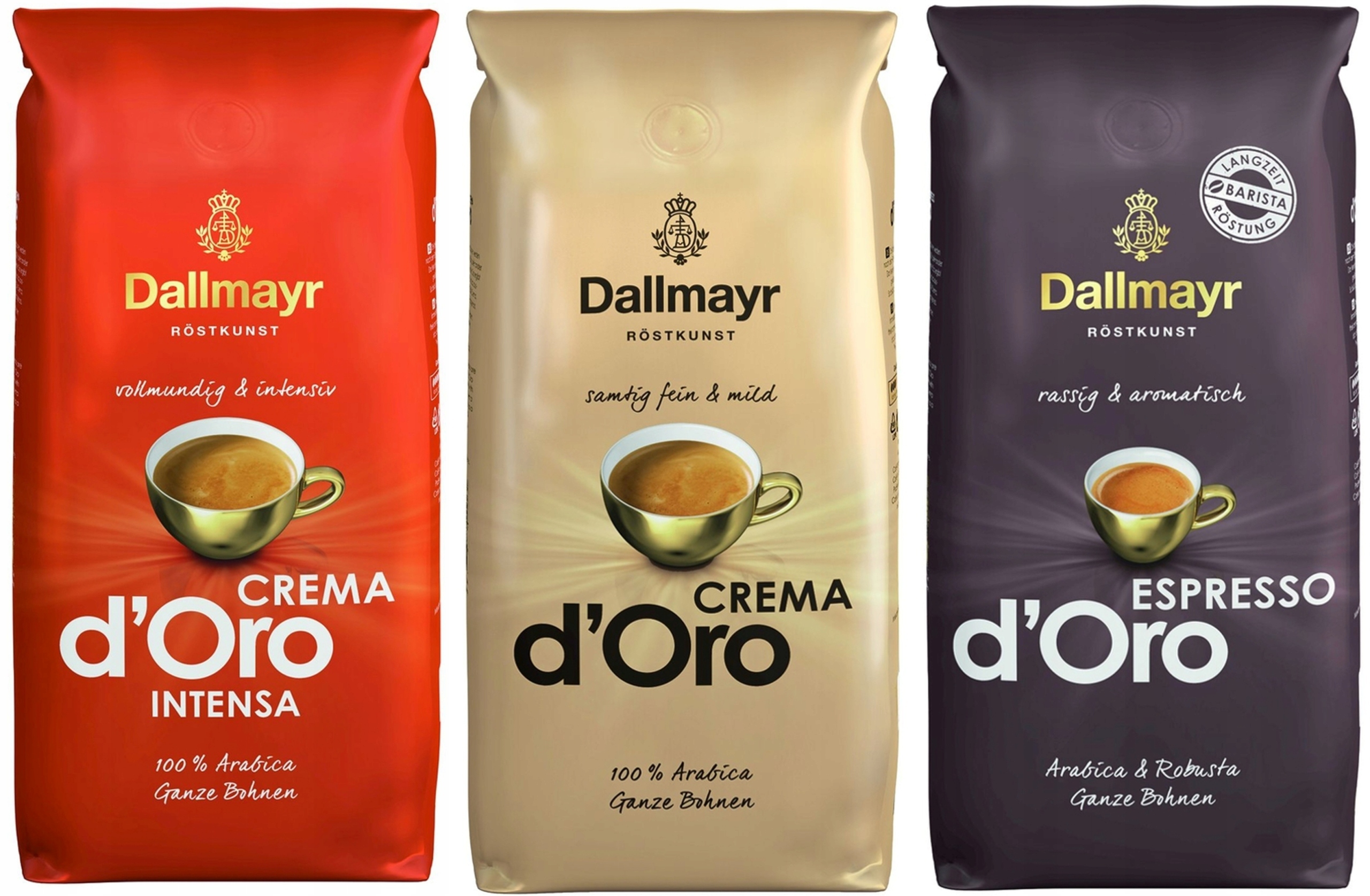 Zrnková káva - Dallmayr Crema Espresso 3x1 Kávová sada
