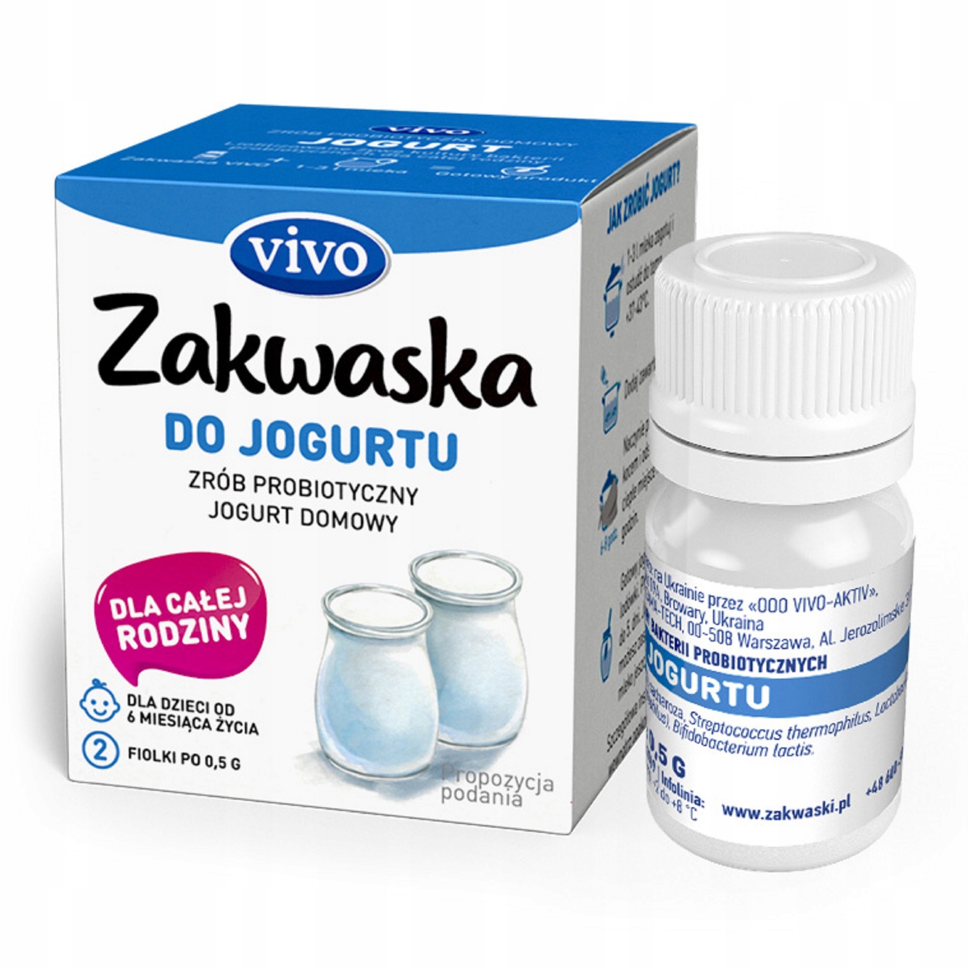ŽIVÉ KULTÚRY BAKTERIÍ PRE JOGURT 1 g (2 INJEKČNÉ LIEKOVKY) VI