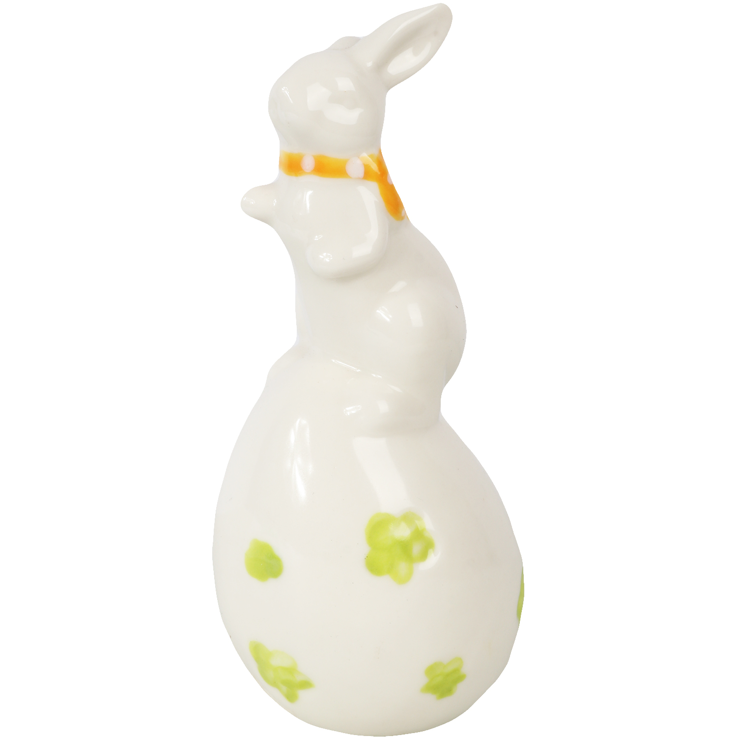 Veľkonočná dekorácia - Keramická figúrka Biała Bunny Veľká noc