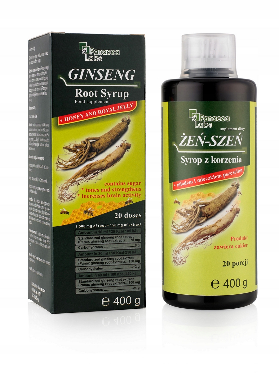 Ženšen sirup lotion beekeer med genzy 400g