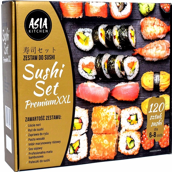Sushi sada Premium XXL Asia Kitchen 120 roliek