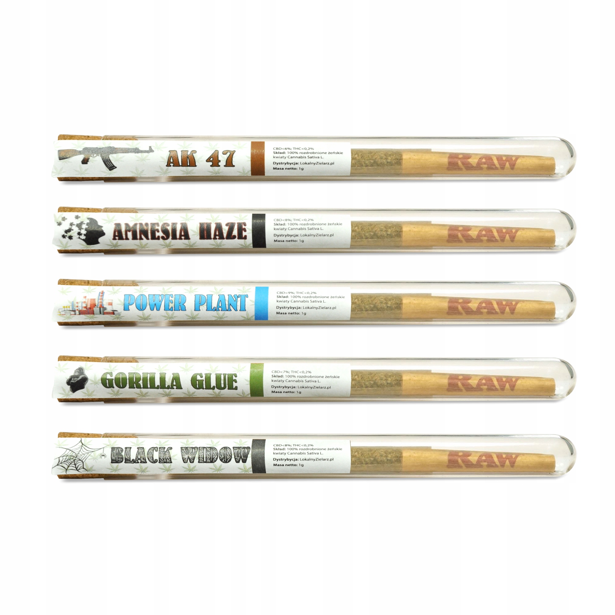 CBD - Súprava COPNY SUSH CBD HEMP 5X1G CLASSIC