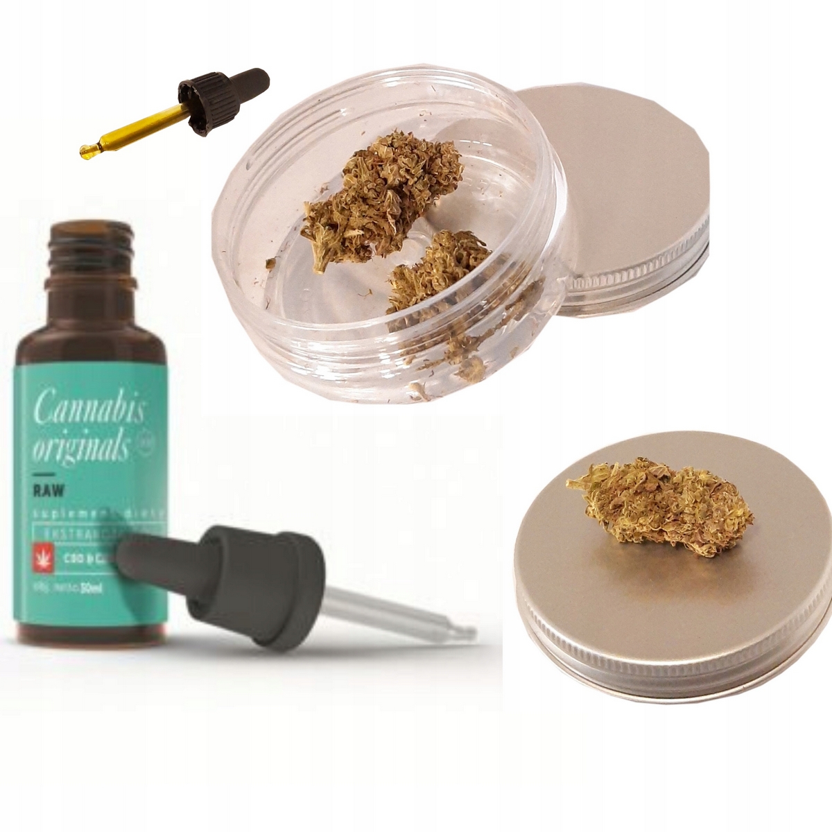 CBD - Konopný OLEJ 10% CBD 10ml + SUCHÝ ZDARMA 1g set