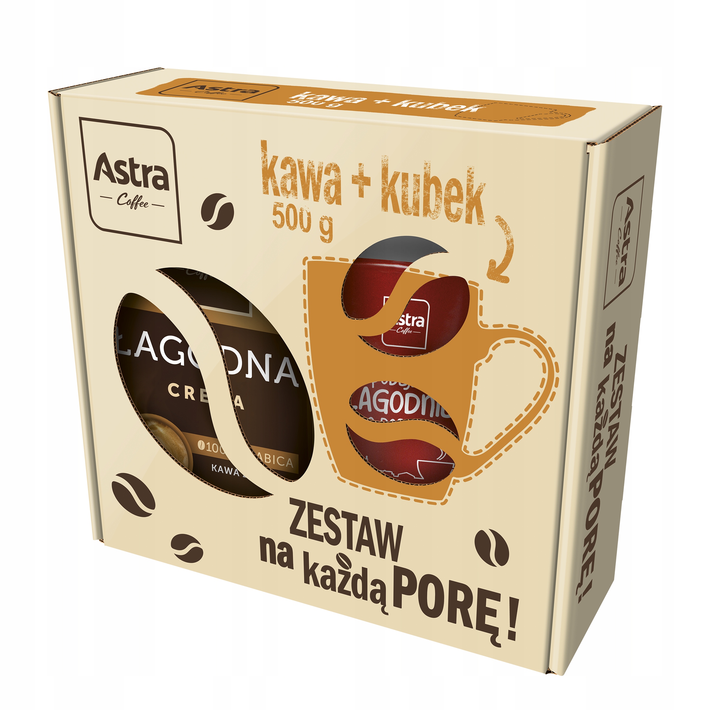 Zrnková káva - ASTRA GENTILE DARČEKA Nastavte 500g zrná