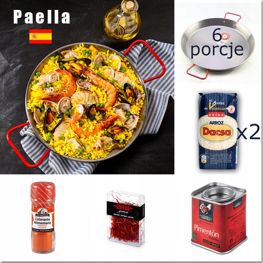 Paella sada - DACSAx2 s paellerom 6 porcií