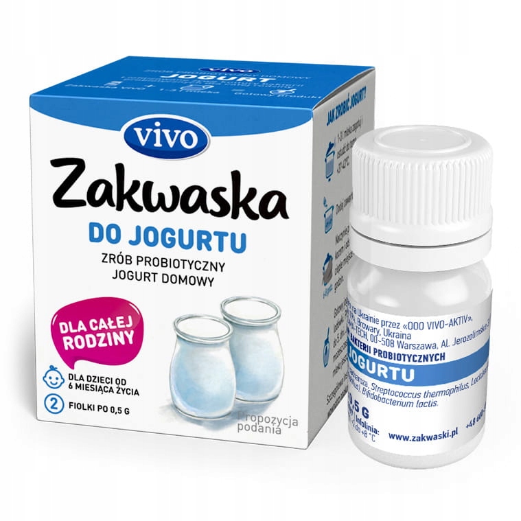 Živá kultúra Baktérie pre jogurt 1 G VIVO 2 injekčná liekovka