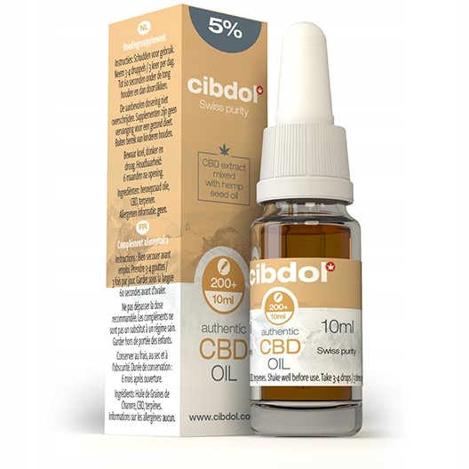 CBD - CIBDOL CBD konopného oleja 5% 10ml