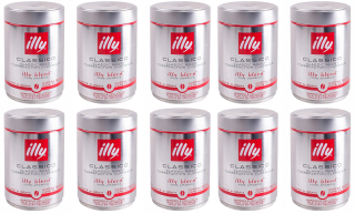 Zrnková káva - 10 x Grainy Coffee Illy Classico Arabica 250 g