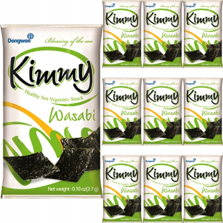 Japonska kuchyňa - 10 x nori glen kórejský snack s wasabi chuť