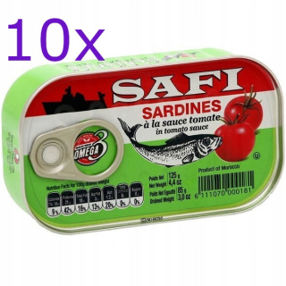 10 x Sardinky v paradajkovej omáčke 125g. MK