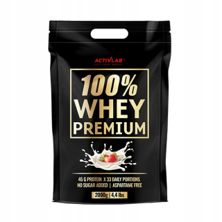 Proteín -  100% WPC prémiový proteín bez cukru jahody 2kg