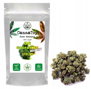 CBD - 10g og kush cbd 18% lovecké sucho (malé dosky)