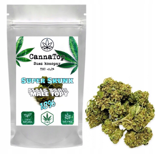 CBD - 10g Susz CBD 18% Super Skunk marihuana Malé topy
