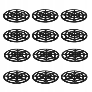 Halloween - 12ks Halloween Spider Web Coasters Niewusne Spider