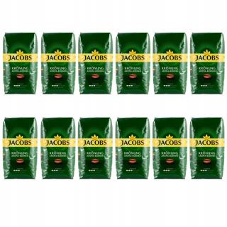 Zrnková káva - 12 x kávové zrná Jacobs Kronung 500g