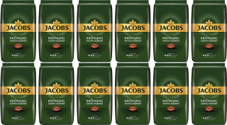 Zrnková káva - 12 x Jacobs Kronung 500g Granist Nemecko FV Hurt