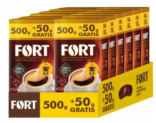 Káva mletá -  12 x mletá káva Fort Fort 550g (500g + 50g zadarmo)