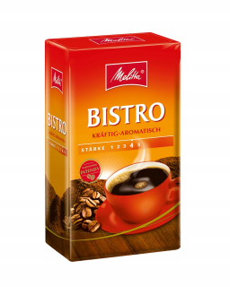 Káva mletá -  12 x mletá káva MELITTA BISTRO KRAFTIG 500g