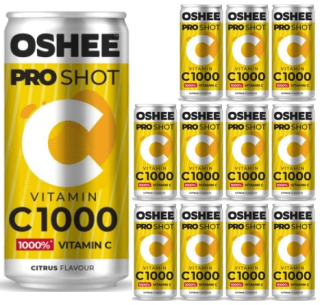 12 x Oshee Vitamín Shot Pro C1000 200ml