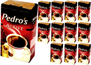 Káva mletá - 12 x pedros aktívna káva mletá 250g Vacum MK Cafe