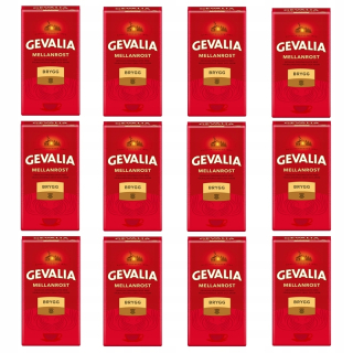Káva mletá -  12x Gevalia Brygg Coffee Mielona 450G + ZADARMO