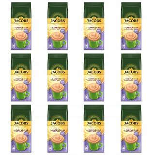 Cappuccino - Kapučíno - 12x JACOBS CAPPUCINO orechová príchuť 500g + ZADARMO!