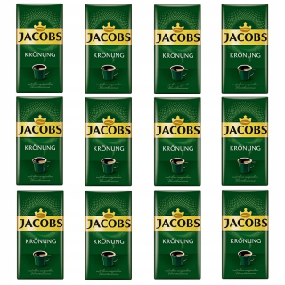 Káva mletá - 12x JACOBS KRONUNG 500g mletá káva + ZDARMA!