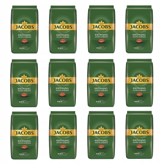 Zrnková káva - 12x Jacobs Kronung 500g Grainy Coffee + Free!