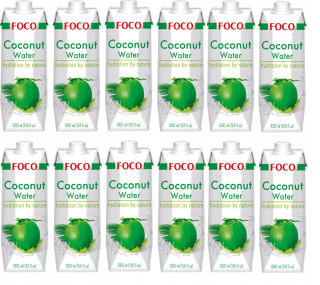 Ázijska kuchyňa - 12x1L prírodná kokosová voda FOCO