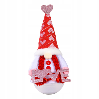 Darček na Valentína - 1pc plyšové bábiky GNOME Valentine darček