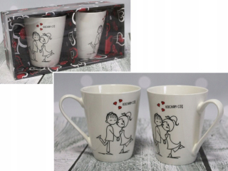 Darček na Valentína - Valentínsky hrnčekový tlač 300 ml keramiky