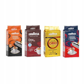 Káva mletá - 2 - mixová sada - mletá káva Lavazza 4 x 250g