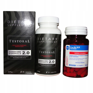 Testosterón - 2 balenia Inhar + Testoral winstrol Meta Sila steroidov