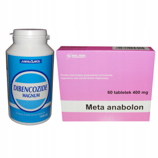 Testosterón - 2 balenia Mega súprava Meta + Dibencozide Metanabol