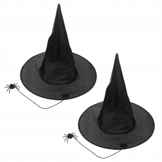 Halloween - 2pcs Halloween čarodejnícky klobúk z pavúka Wislant román C