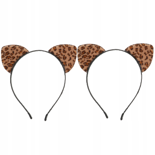Halloween - 2pcs leopard mačka putovanie po hlave Cosplay Party H