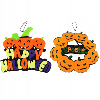 Halloween - 2 Halloween visiaci prívesok dekorácia