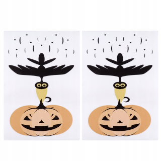 Halloween - 2 kusy nálepka na toaletné nálepky na párty