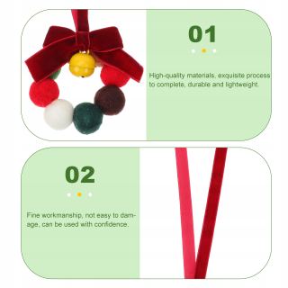 Darček na Valentína - 2 kusy príveskov Bowknot Banner Holiday Veniec