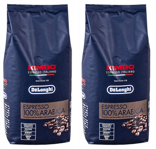 Zrnková káva - 2 x 1kg Kimbo Delonghi Káva 100% Arabica