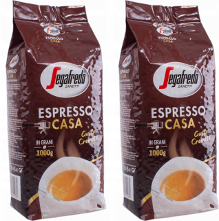 Zrnková káva - 2 x 1kg Bean Coffee Segafredo Espresso Casa