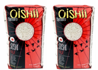 Japonska kuchyňa - 2 x 1kg ryža na sushi oishii yamato špeciálne 2kg
