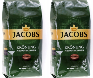 Zrnková káva - 2 x 500 g Káva Beans Jacobs Kronung